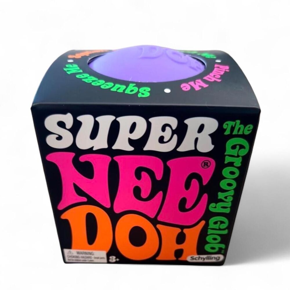 New Super NeeDoh Goovy Glob Purple-the large groovy